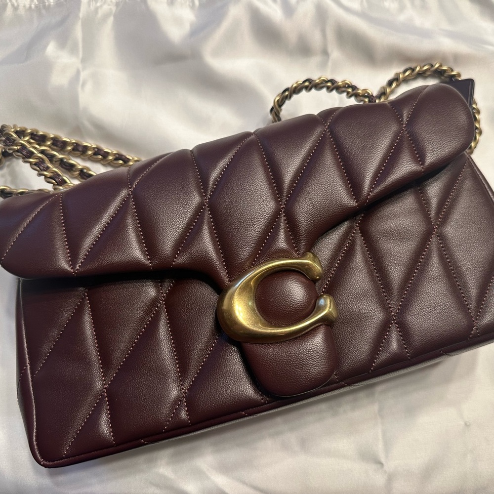 Coach Quilted Tabby 26 Black Currant